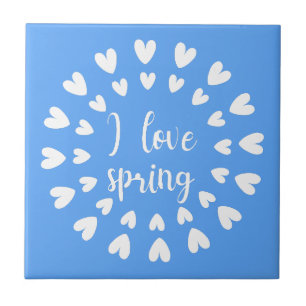 Lente liefde, kleine harten tegeltje