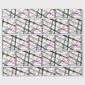 Lente lijnen cadeaupapier (Vlak)