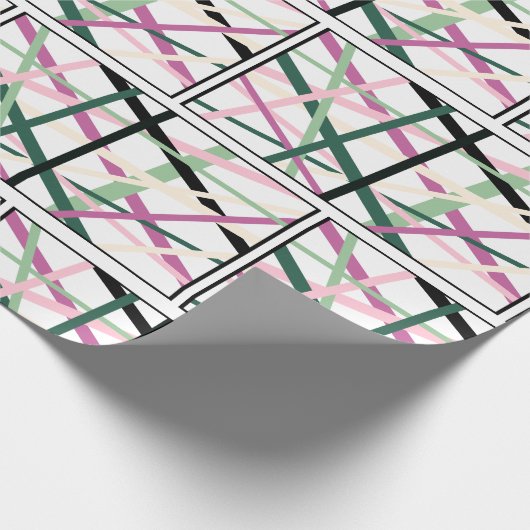 Lente lijnen cadeaupapier (Hoek)