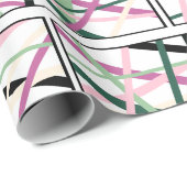 Lente lijnen cadeaupapier (Rol Hoek)