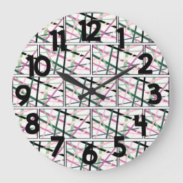 Lente lijnen grote klok