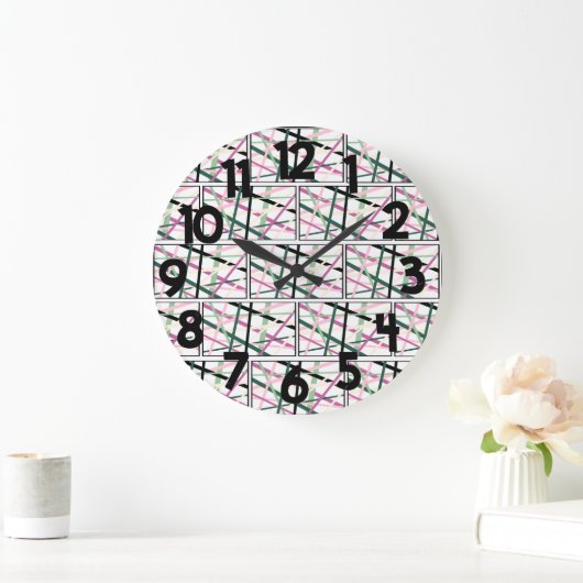 Lente lijnen grote klok (Huis)