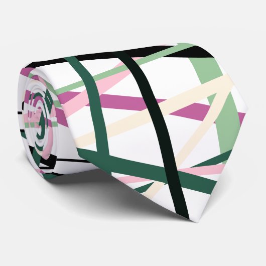 Lente lijnen stropdas (Opgerold)