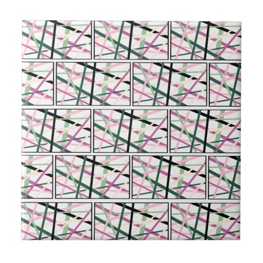 Lente lijnen tegeltje (Voorkant)