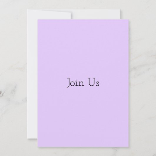 Lente lila groene wilde bloem boho tuin bruiloft kaart (Achterkant)