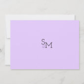 Lente lila groene wilde bloementuin Dank U Kaart (Achterkant)