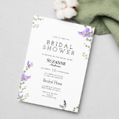 Lente lila groene wildflower tuin Vrijgezellenfees Kaart