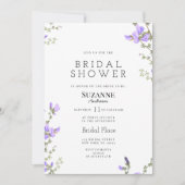 Lente lila groene wildflower tuin Vrijgezellenfees Kaart (Voorkant)