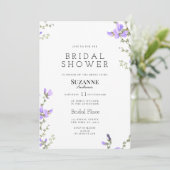 Lente lila groene wildflower tuin Vrijgezellenfees Kaart (Staand voorkant)