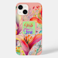 Lente Lily Blossom Meisjes op Vuur Quote