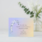 Lente Lily van de aankondiging van het Verloving V Briefkaart (Staand voorkant)