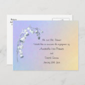 Lente Lily van de aankondiging van het Verloving V Briefkaart (Voorkant / Achterkant)