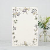 Lente Madeliefje Whimsy Briefpapier (Staand voorkant)