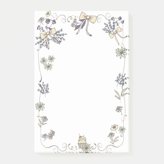 Lente Madeliefje Whimsy Post-it® Notes (Voorkant)