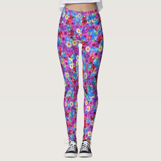 lente madeliefjes broek leggings (Voorkant)