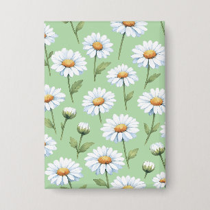 Lente madeliefjes patroon button