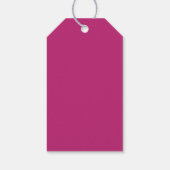 Lente Magenta Tuin Bloemen Bruiloft Cadeaulabel (Achterkant)
