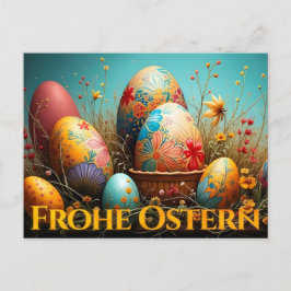 Lente magie met Pasen eieren Feestdagenkaart