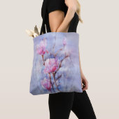 Lente magnolibloemen tote bag (Dichtbij)