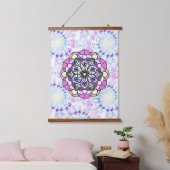 Lente Mandala Hout Topped Wandtapijt Hangend Wandkleed (Slaapkamer)