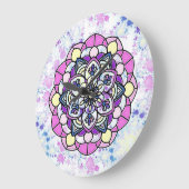 Lente Mandala Wandklok (Hoek)