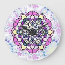 Lente Mandala Wandklok