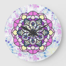Lente Mandala Wandklok