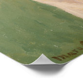 Lente: Margot staat in een tuin | 1900 Poster (Hoek)