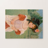 Lente: Margot staat in een tuin | Mary Cassatt Legpuzzel (Horizontaal)
