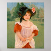 Lente: Margot staat in een tuin | Mary Cassatt Poster (Voorkant)