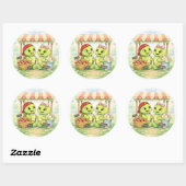 Lente Markt Ronde Sticker (Vel)