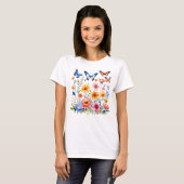 Lente mei bloemen t-shirt (Voorkant volledig)