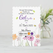 Lente met paarse kaart (Staand voorkant)