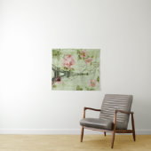 lente mint roze bloem french paris eiffeltoren wandkleed (In Situ (horizontaal))