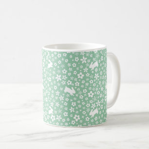 Lente Mintgroene Bloemenkabouter Koffiemok