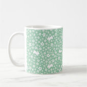 Lente Mintgroene Bloemenkabouter Koffiemok (Links)