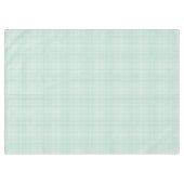 Lente Mintgroene Gingham Plaid Tafelkleed (Voorkant (Horizontaal))