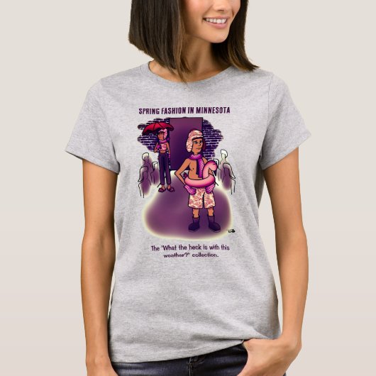 Lente Mode Grijs T-shirt (Voorkant)