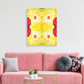 Lente, moderne kunst, expressief schilderen canvas afdruk (Insitu (Woonkamer))