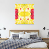 Lente, moderne kunst, expressief schilderen canvas afdruk (Insitu (Slaapkamer))