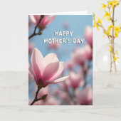 Lente Moederdag kaart (Gele Bloem)