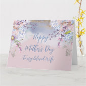 Lente Moederdag voor mijn vrouw Kaart (Gele Bloem)