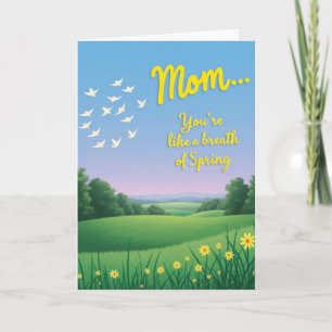 Lente Moederdag Weidezicht Kaart