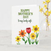 Lente Moeders Liefde Kaart (Gele Bloem)