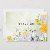 Lente mooie Floral bruiloft bedankt kaarten (Voorkant)