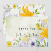 Lente mooie Floral bruiloft bedankt kaarten (Voorkant / Achterkant)