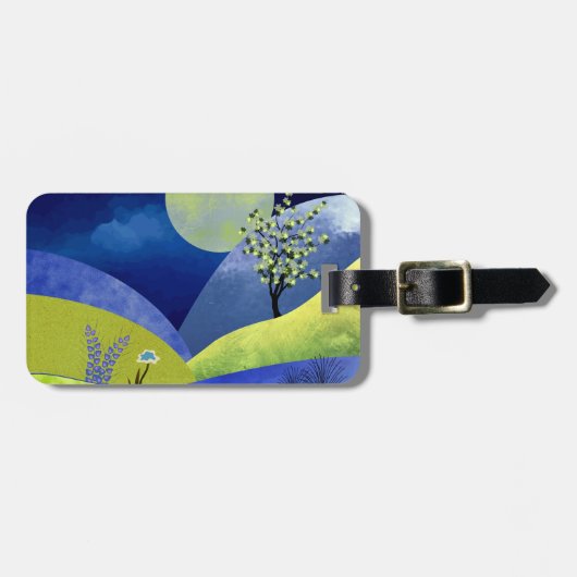 Lente Moonrise Bagagelabel (Voorkant horizontaal)