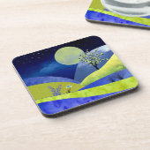 Lente Moonrise Bier Onderzetter (Linkerzijde)