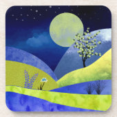 Lente Moonrise Bier Onderzetter (Voorkant)