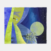 Lente Moonrise Fleece Deken (Voorkant (Horizontaal))